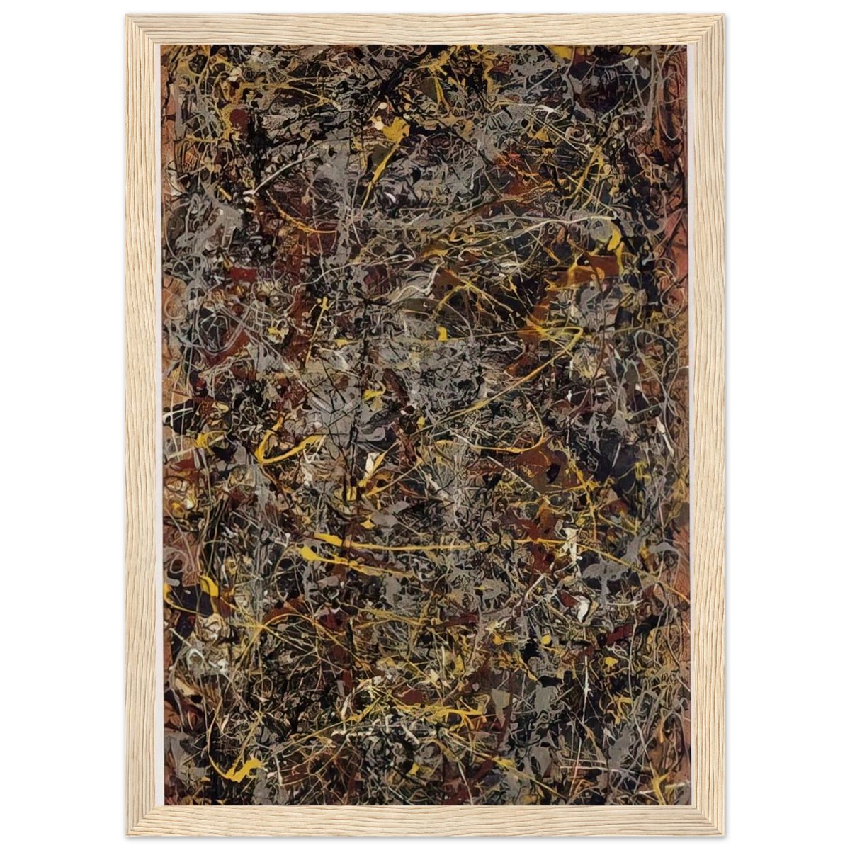 NUMBER 5 1948 1 Framed Poster | Jackson Pollock Framed Prints Wall Art | Jackson Pollock Store
