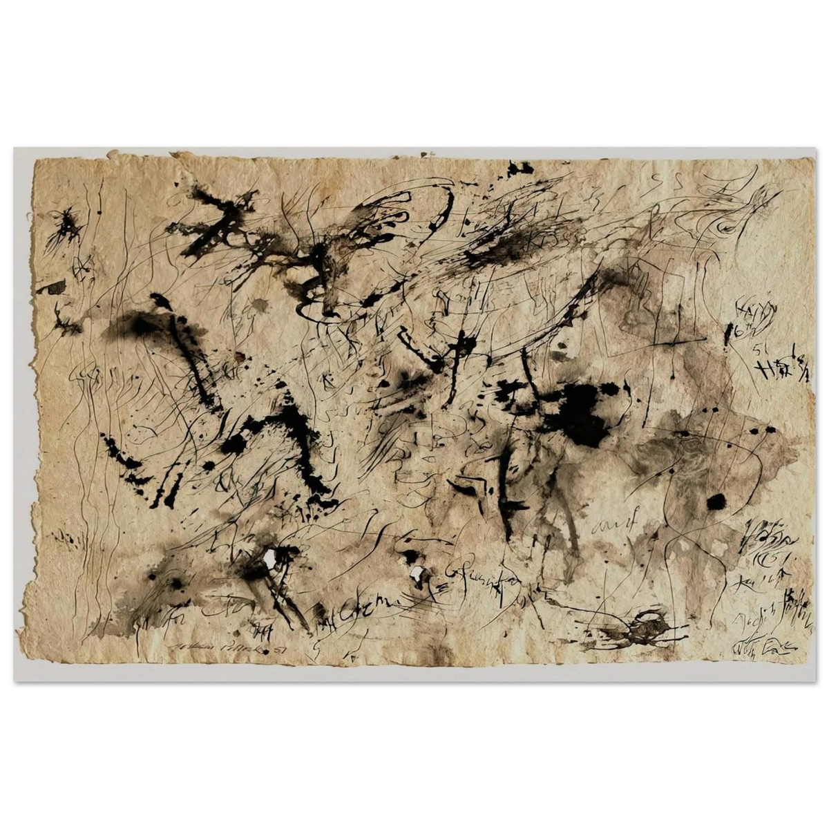 UNTITLED 1951 1 Poster | Jackson Pollock Poster | Jackson Pollock Store