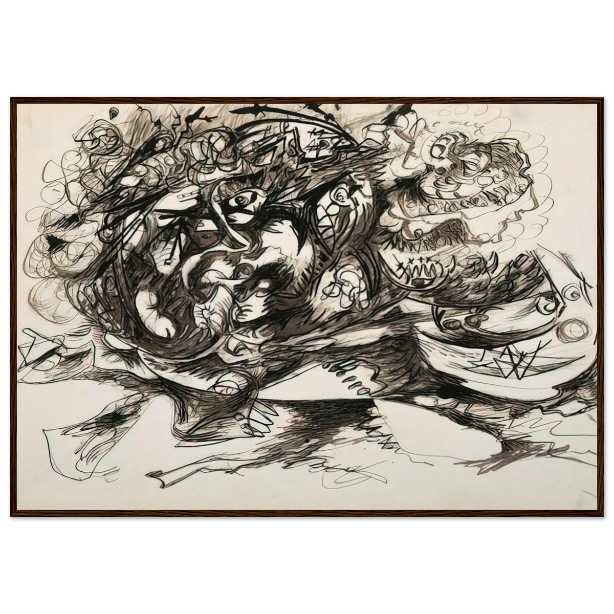 UNTITLED O CONNOR THAW 771 Framed Poster | Jackson Pollock Framed Prints Wall Art | Jackson Pollock Store