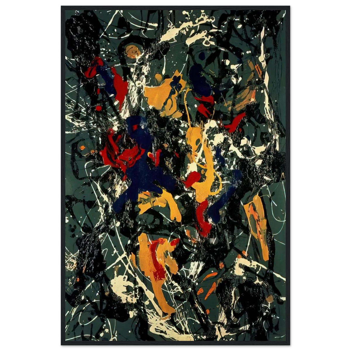 NUMBER 3 1948 Framed Poster | Jackson Pollock Framed Prints Wall Art | Jackson Pollock Store