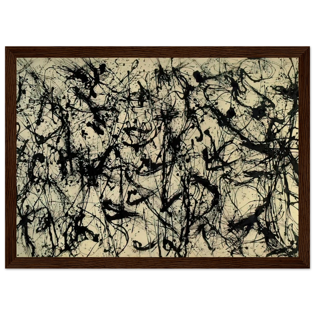 NUMBER 32 1950 Framed Poster | Jackson Pollock Framed Prints Wall Art | Jackson Pollock Store