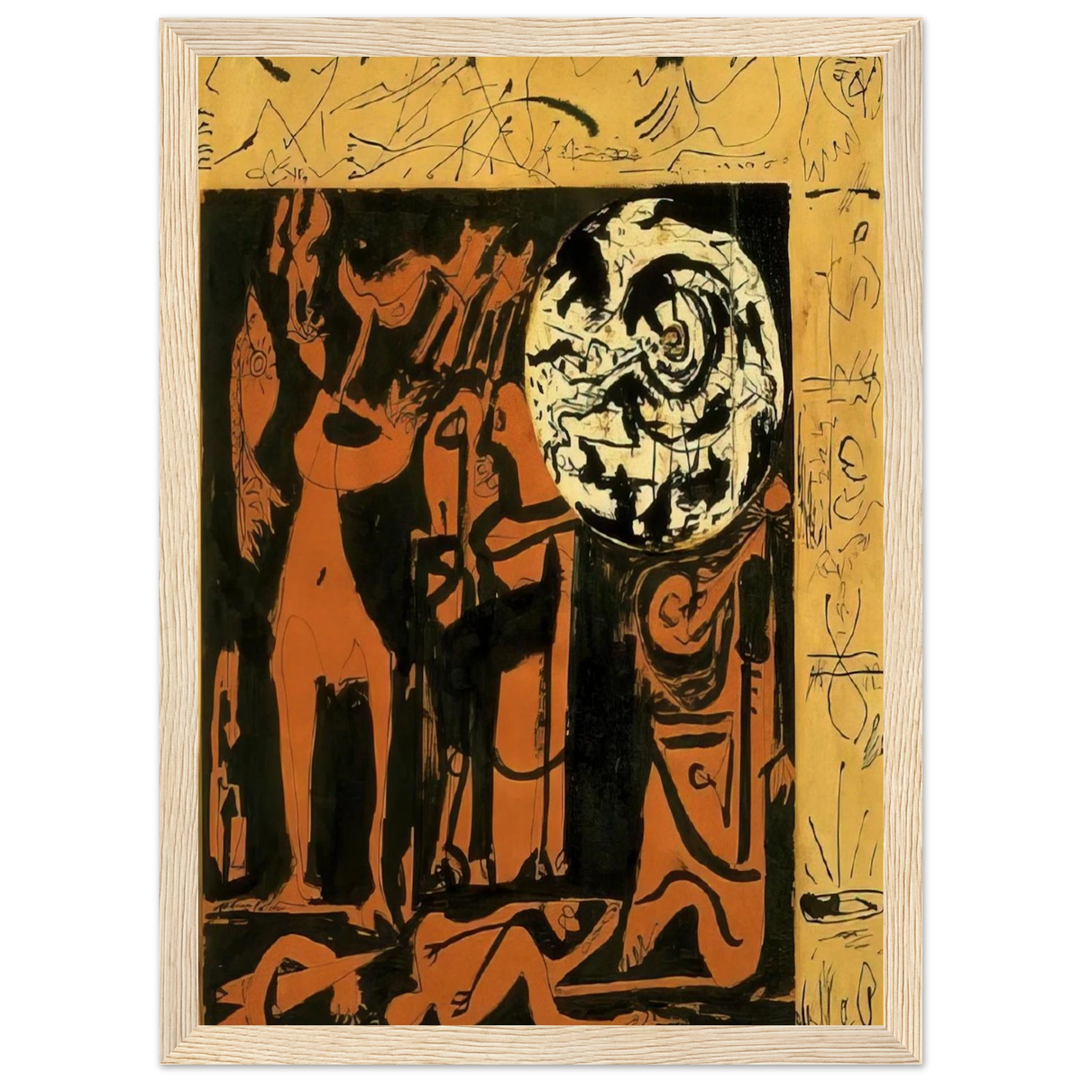 UNTITLED 3 Framed Poster | Jackson Pollock Framed Prints Wall Art | Jackson Pollock Store