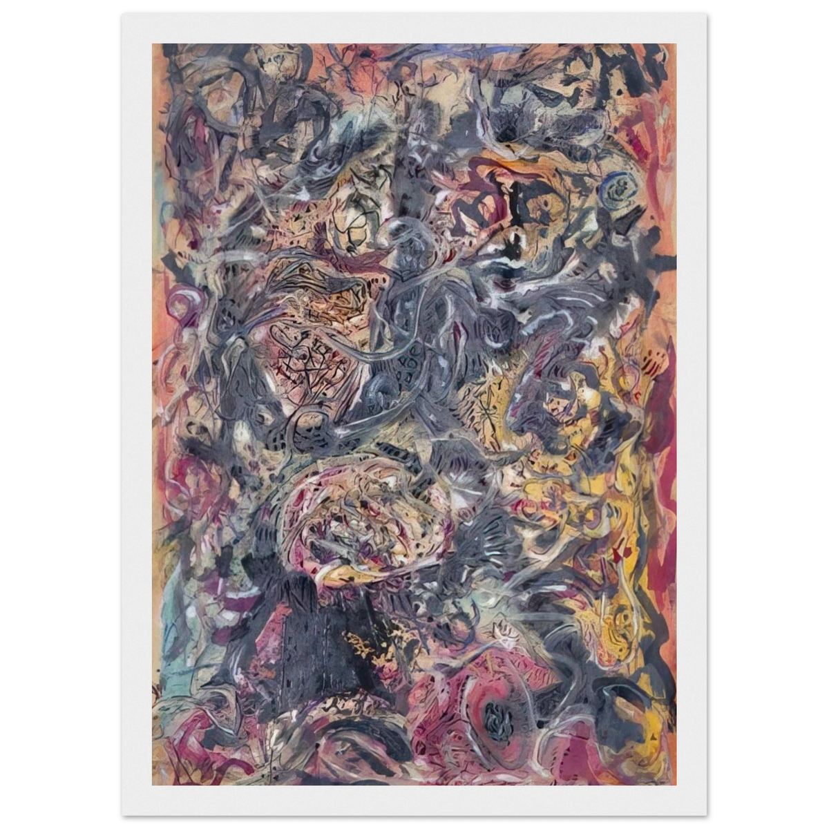 PATTERN Framed Poster | Jackson Pollock Framed Prints Wall Art | Jackson Pollock Store