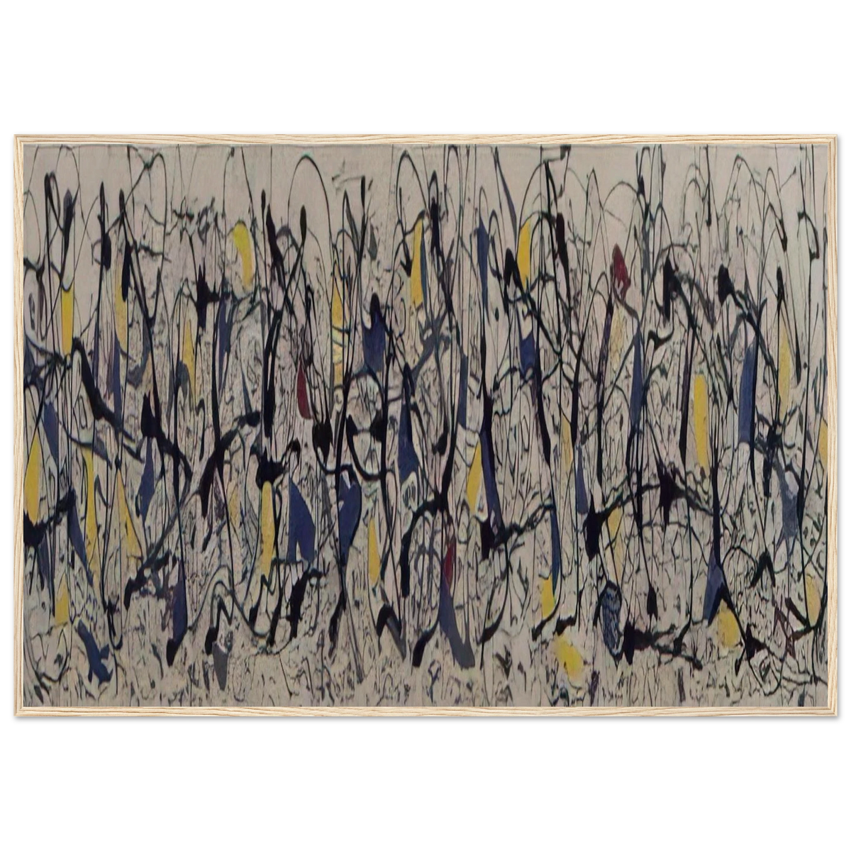 SUMMERTIME NUMBER 9A 1948 Framed Poster | Jackson Pollock Framed Prints Wall Art | Jackson Pollock Store