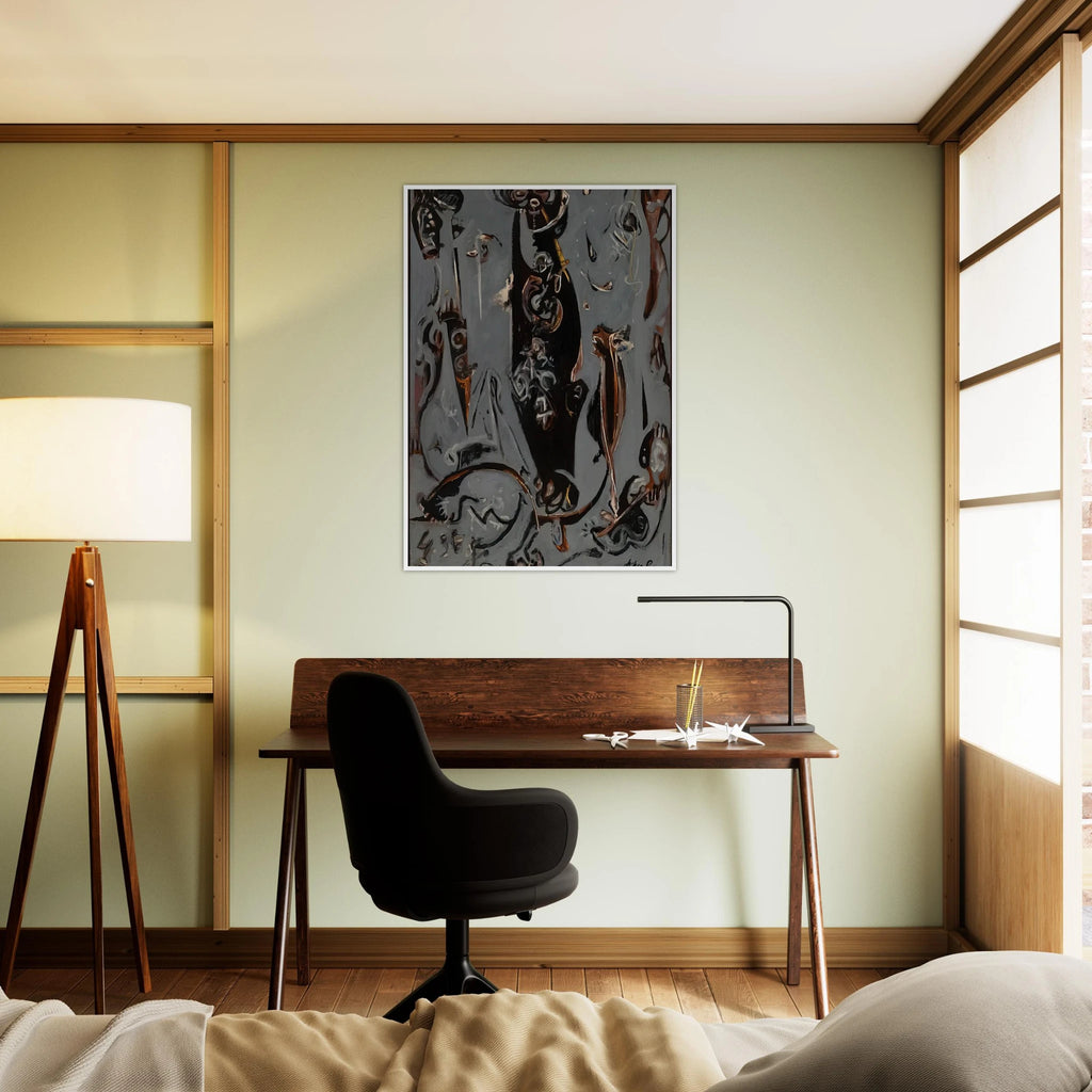 TOTEM LESSON 2 1945 Framed Poster | Jackson Pollock Framed Prints Wall Art | Jackson Pollock Store
