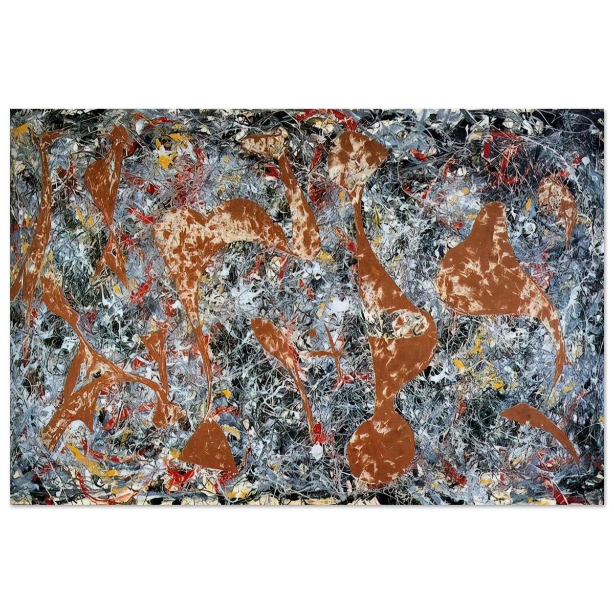 NUMBER 7 OUT OF THE WEB 1949 Poster | Jackson Pollock Poster | Jackson Pollock Store