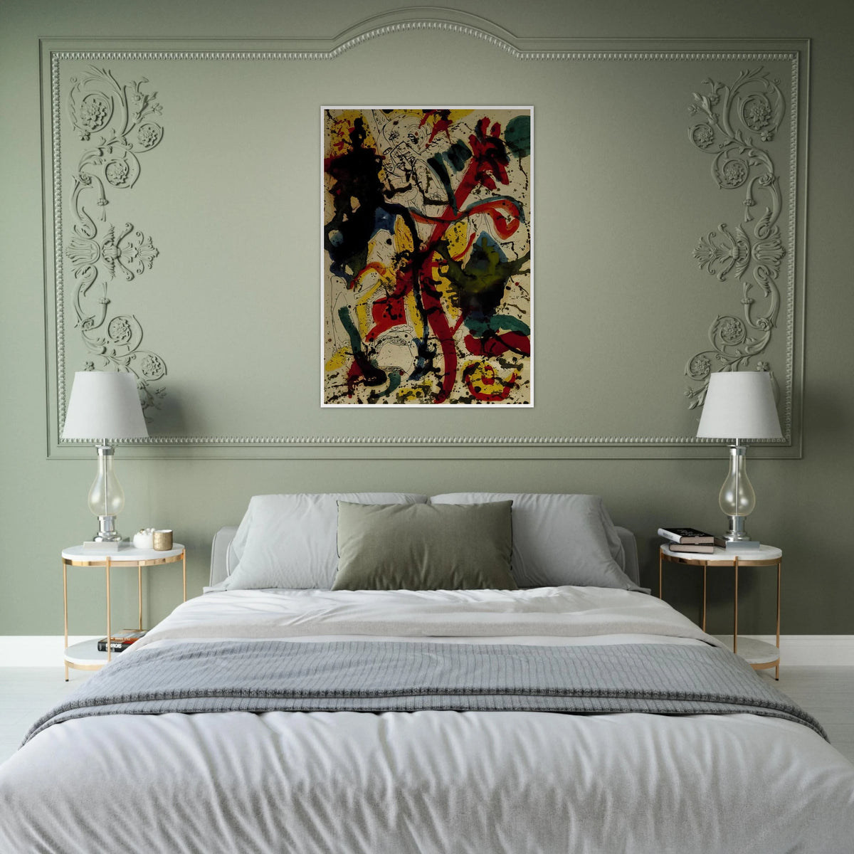 UNTITLED 1944 Framed Poster | Jackson Pollock Framed Prints Wall Art | Jackson Pollock Store