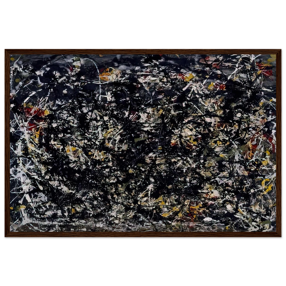 NUMBER 6 1949 Framed Poster | Jackson Pollock Framed Prints Wall Art | Jackson Pollock Store