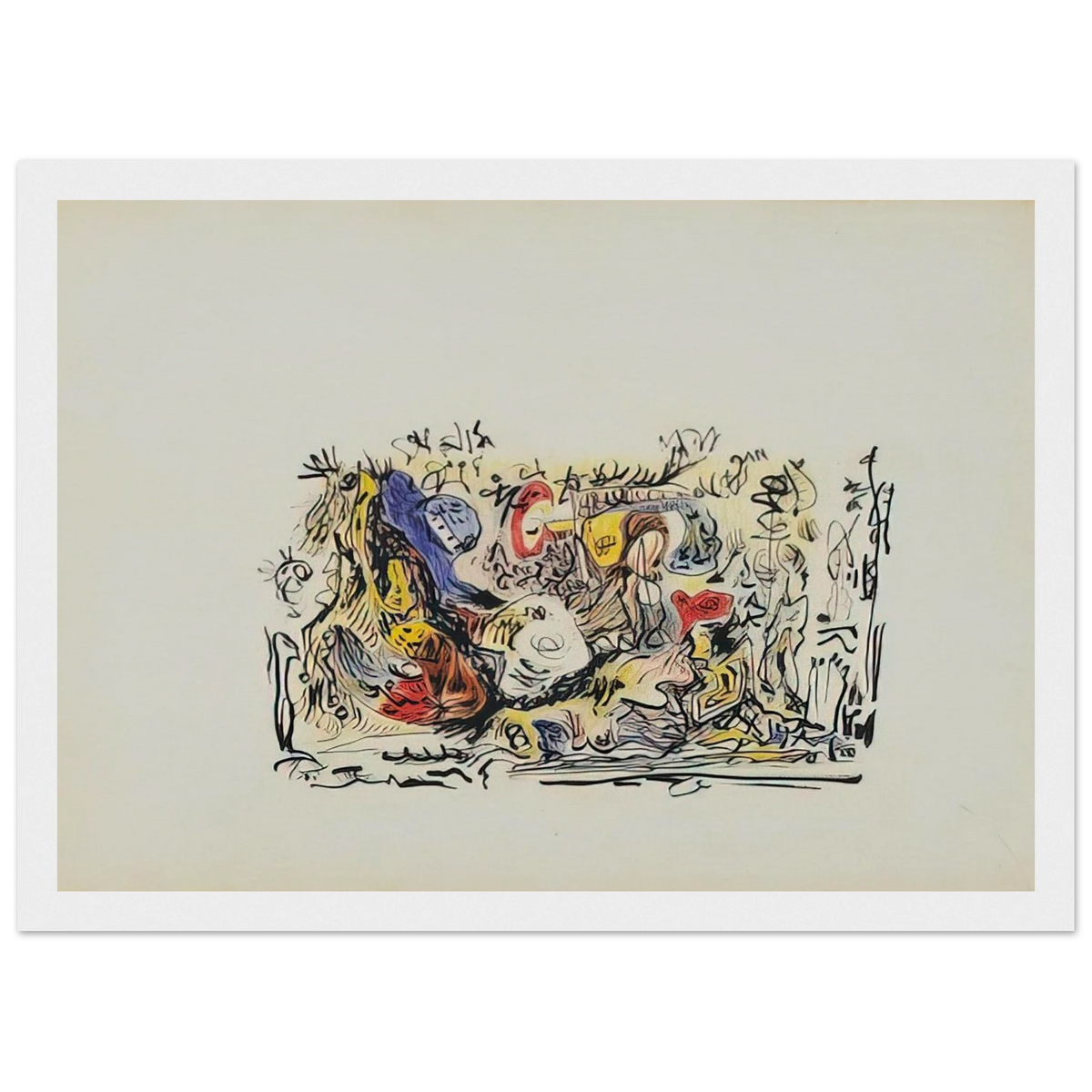 UNTITLED Framed Poster | Jackson Pollock Framed Prints Wall Art | Jackson Pollock Store