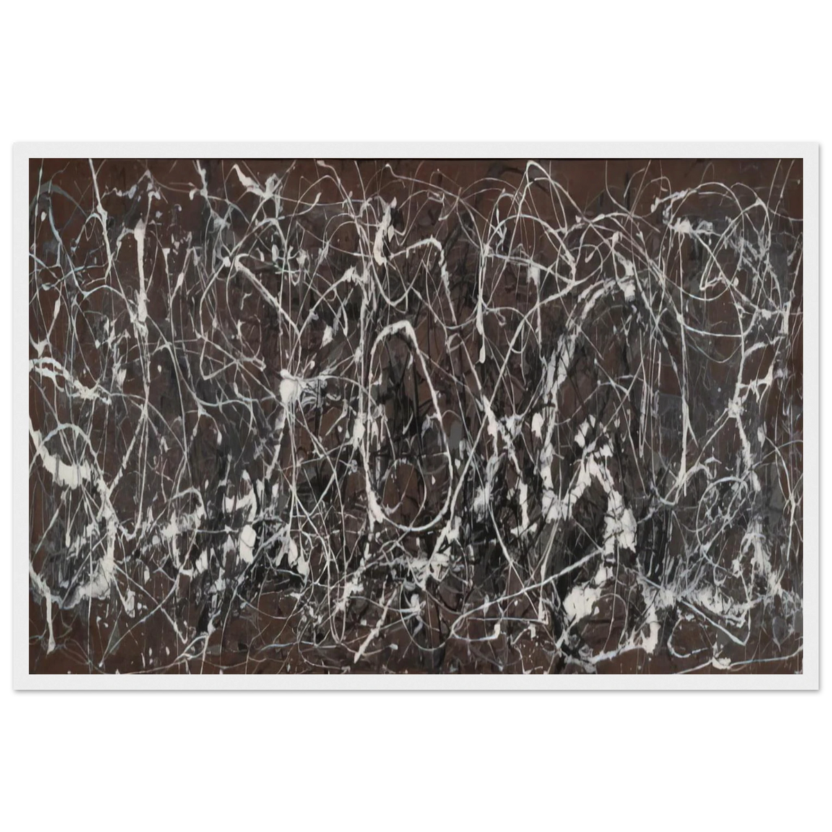 NUMBER 13A ARABESQUE 1948 Framed Poster | Jackson Pollock Framed Prints Wall Art | Jackson Pollock Store