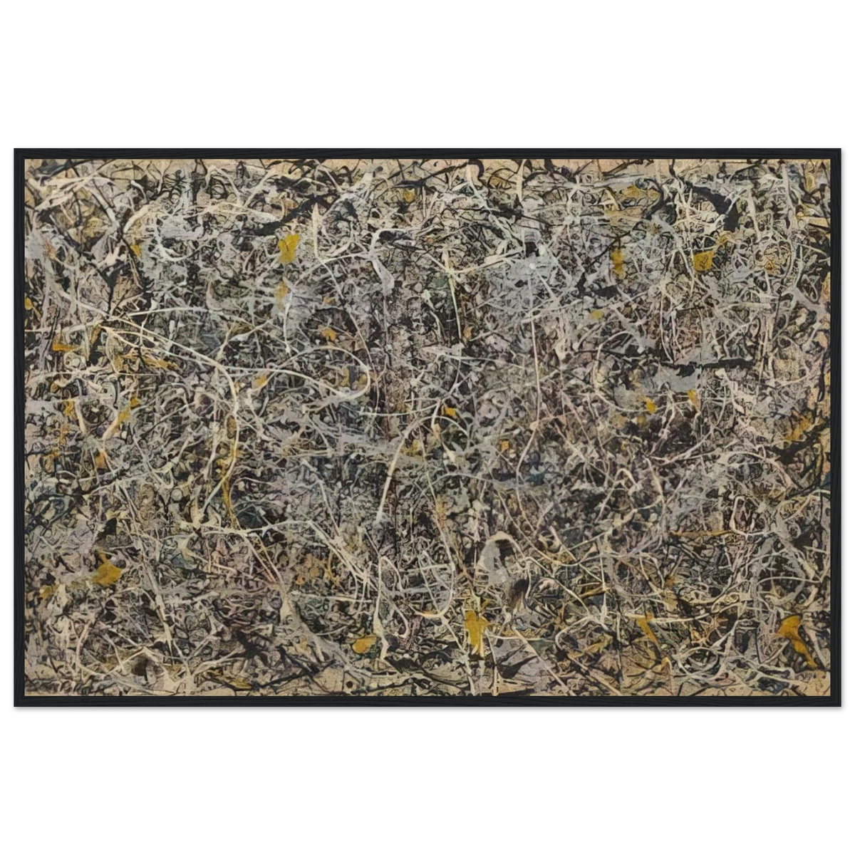 NUMBER 1 Framed Poster | Jackson Pollock Framed Prints Wall Art | Jackson Pollock Store