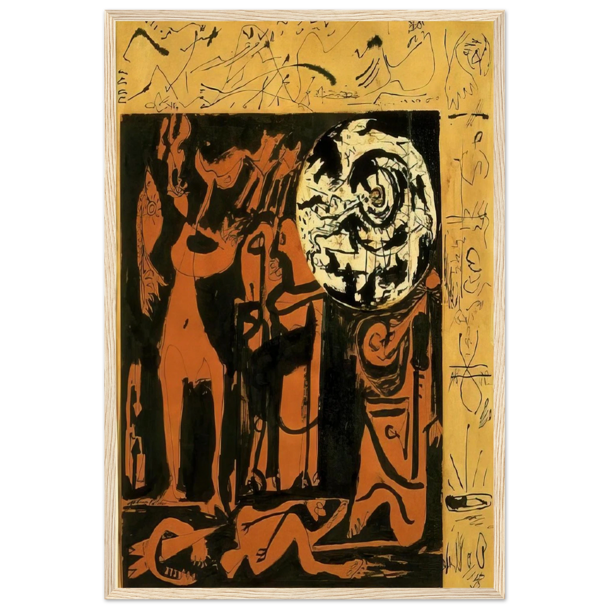 UNTITLED 3 Framed Poster | Jackson Pollock Framed Prints Wall Art | Jackson Pollock Store