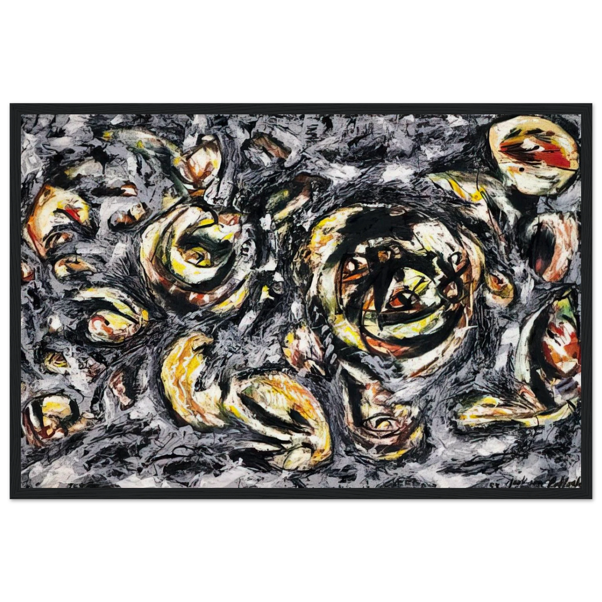OCEAN GREYNESS 1953 Framed Poster | Jackson Pollock Framed Prints Wall Art | Jackson Pollock Store