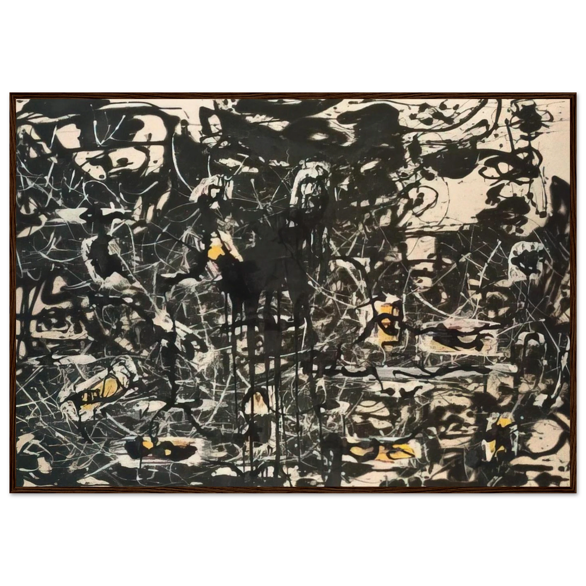 YELLOW ISLANDS Framed Poster | Jackson Pollock Framed Prints Wall Art | Jackson Pollock Store