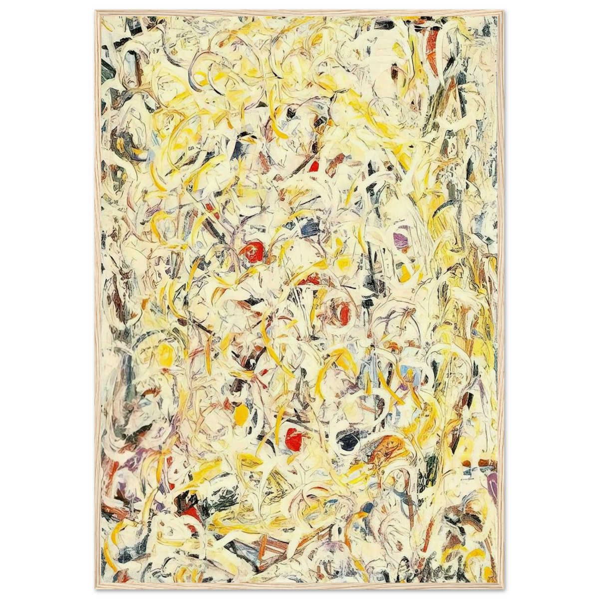 SHIMMERING SUBSTANCE 1946 1 Framed Poster | Jackson Pollock Framed Prints Wall Art | Jackson Pollock Store