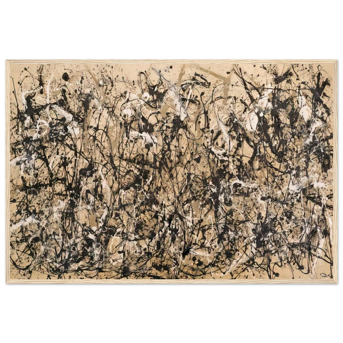 AUTUMN RHYTHM NUMBER 30 1950 Framed Poster | Jackson Pollock Framed Prints Wall Art | Jackson Pollock Store
