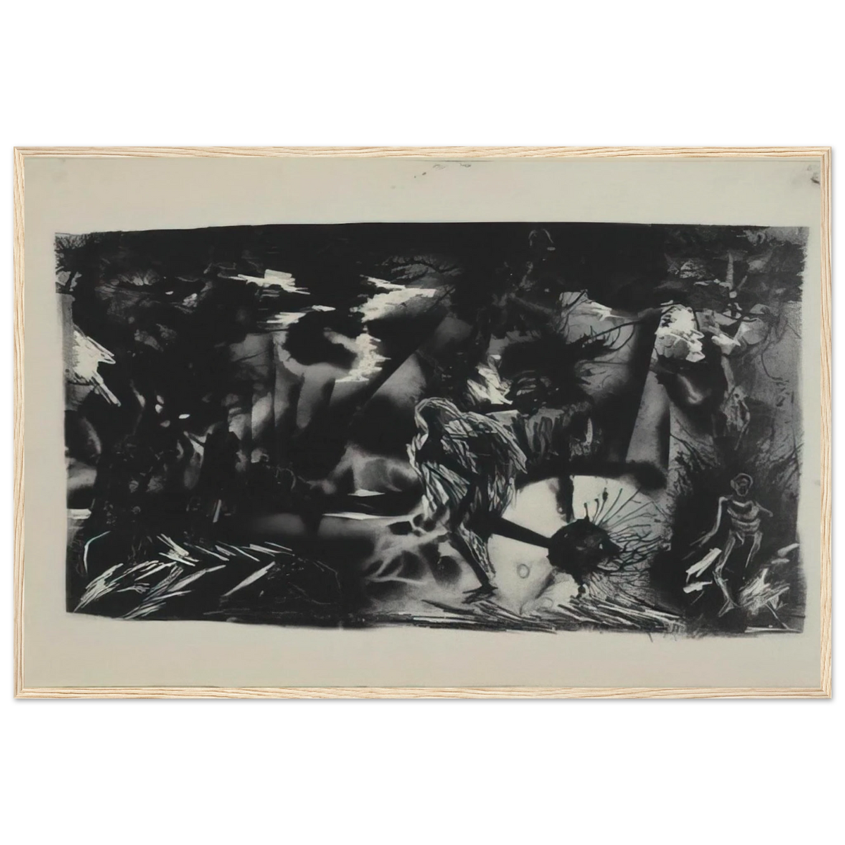 FIGURES IN A LANDSCAPE Framed Poster | Jackson Pollock Framed Prints Wall Art | Jackson Pollock Store