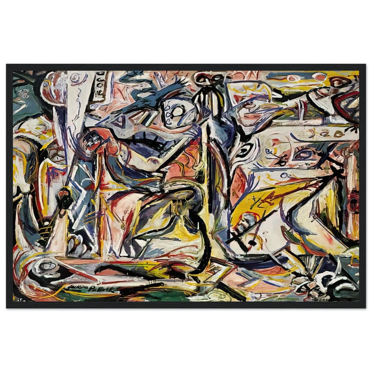 CIRCUMCISION JANUARY 1946 1 Framed Poster | Jackson Pollock Framed Prints Wall Art | Jackson Pollock Store