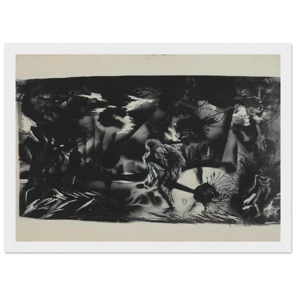 FIGURES IN A LANDSCAPE Framed Poster | Jackson Pollock Framed Prints Wall Art | Jackson Pollock Store