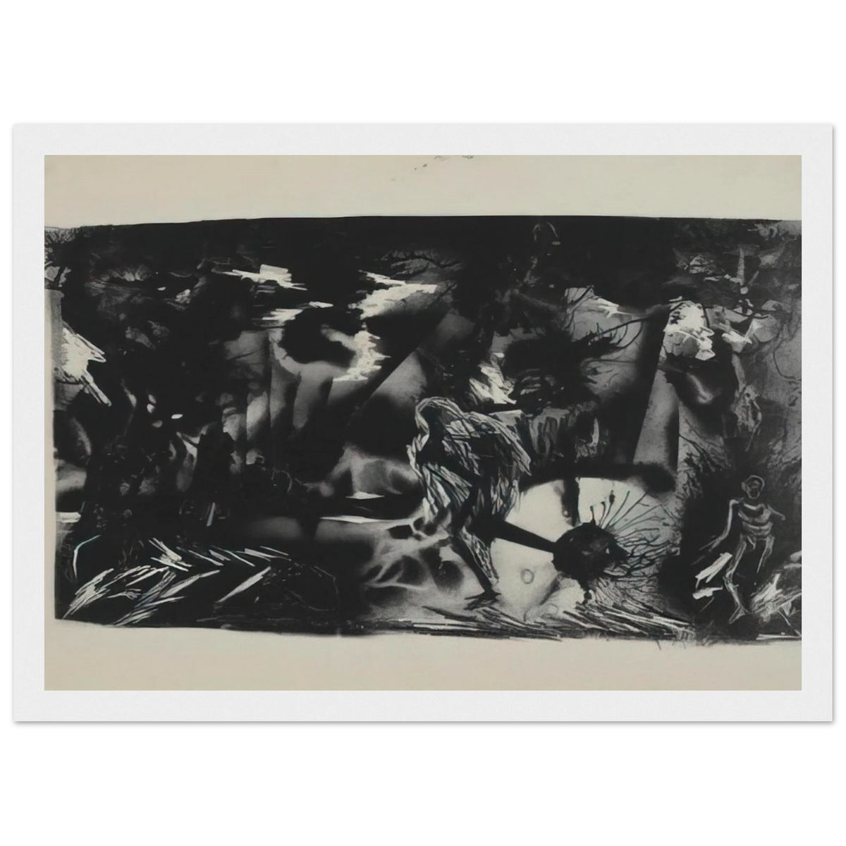 FIGURES IN A LANDSCAPE Framed Poster | Jackson Pollock Framed Prints Wall Art | Jackson Pollock Store