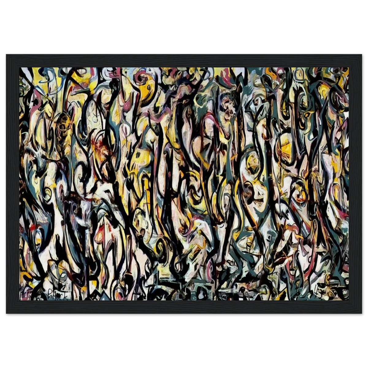 MURAL 1943 1 Framed Poster | Jackson Pollock Framed Prints Wall Art | Jackson Pollock Store