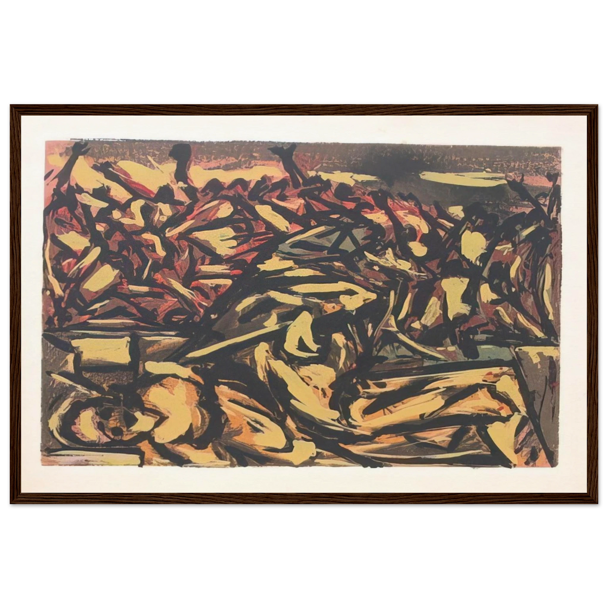 UNTITLED 1941 1 Framed Poster | Jackson Pollock Framed Prints Wall Art | Jackson Pollock Store