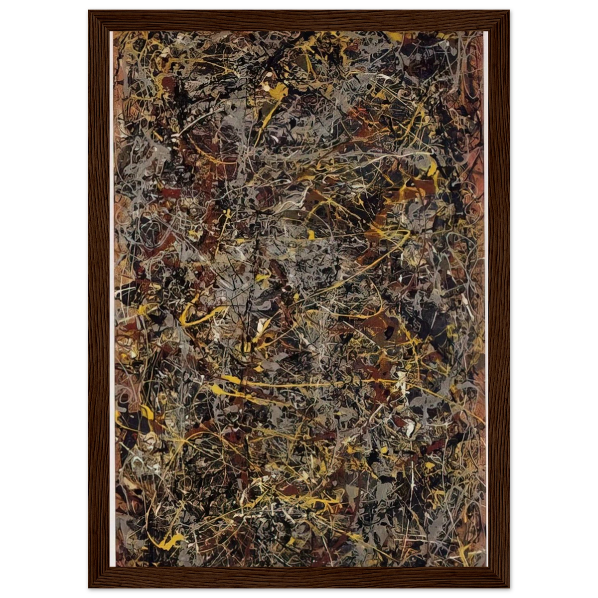NUMBER 5 1948 1 Framed Poster | Jackson Pollock Framed Prints Wall Art | Jackson Pollock Store