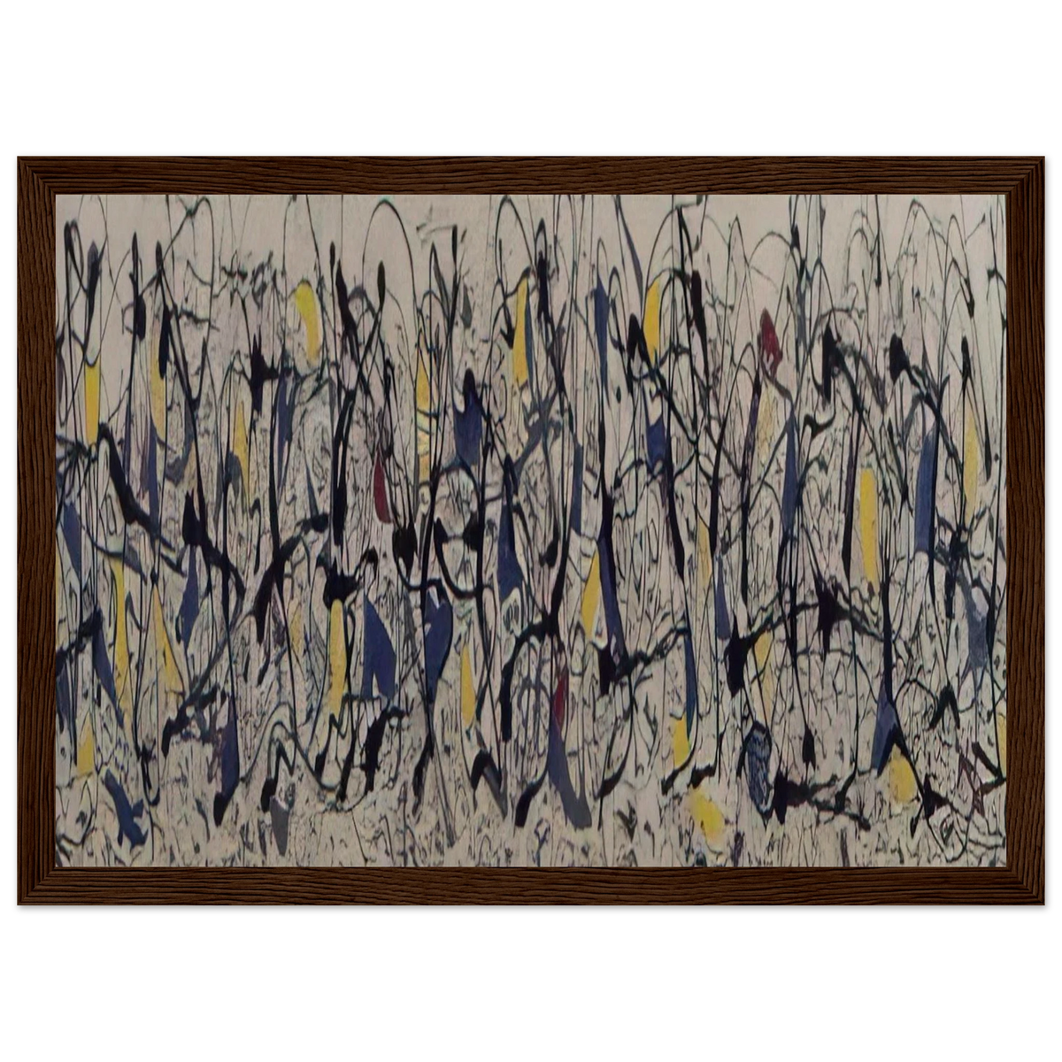 SUMMERTIME NUMBER 9A 1948 Framed Poster | Jackson Pollock Framed Prints Wall Art | Jackson Pollock Store