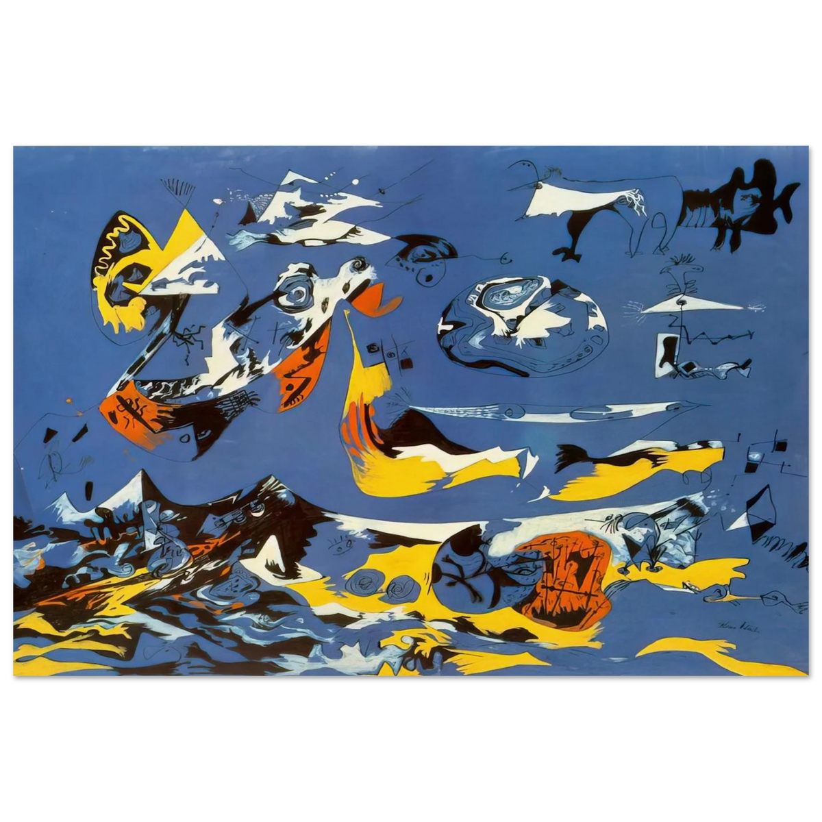 BLUE MOBY DICK Poster | Jackson Pollock Poster | Jackson Pollock Store