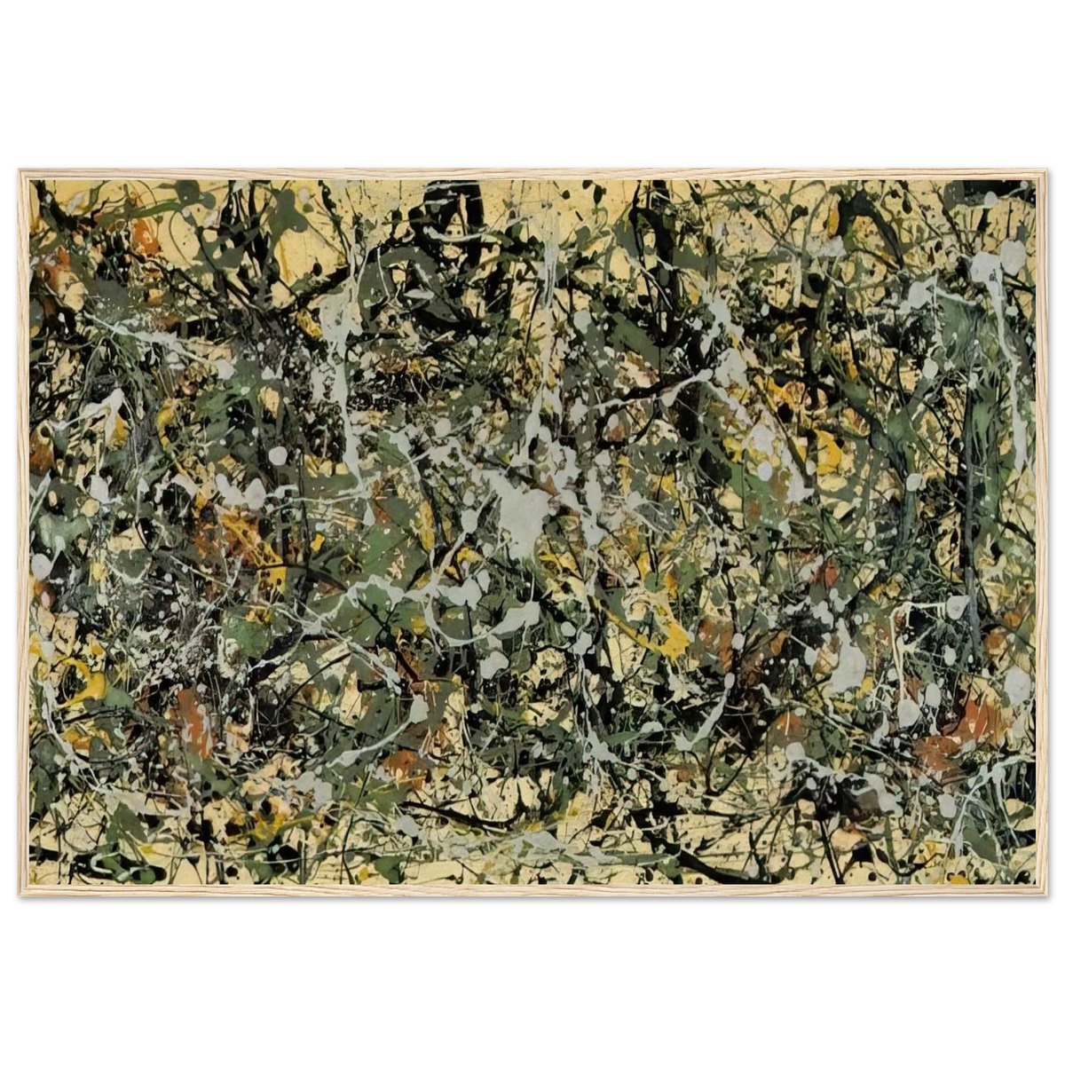 NUMBER 8 1949 Framed Poster | Jackson Pollock Framed Prints Wall Art | Jackson Pollock Store