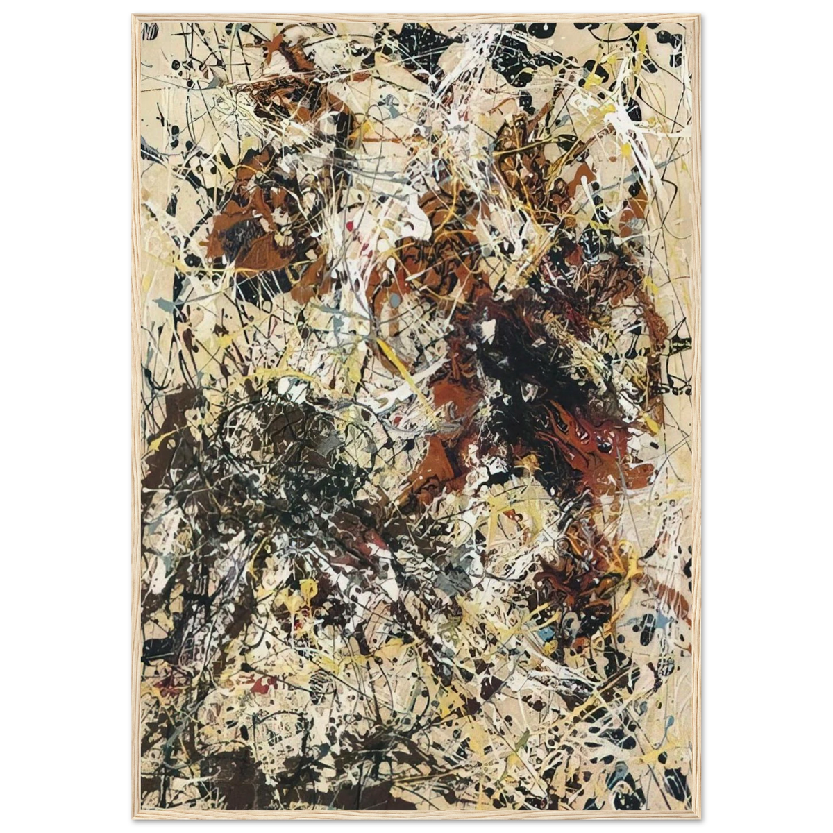 NUMBER 12 1949 Framed Poster | Jackson Pollock Framed Prints Wall Art | Jackson Pollock Store