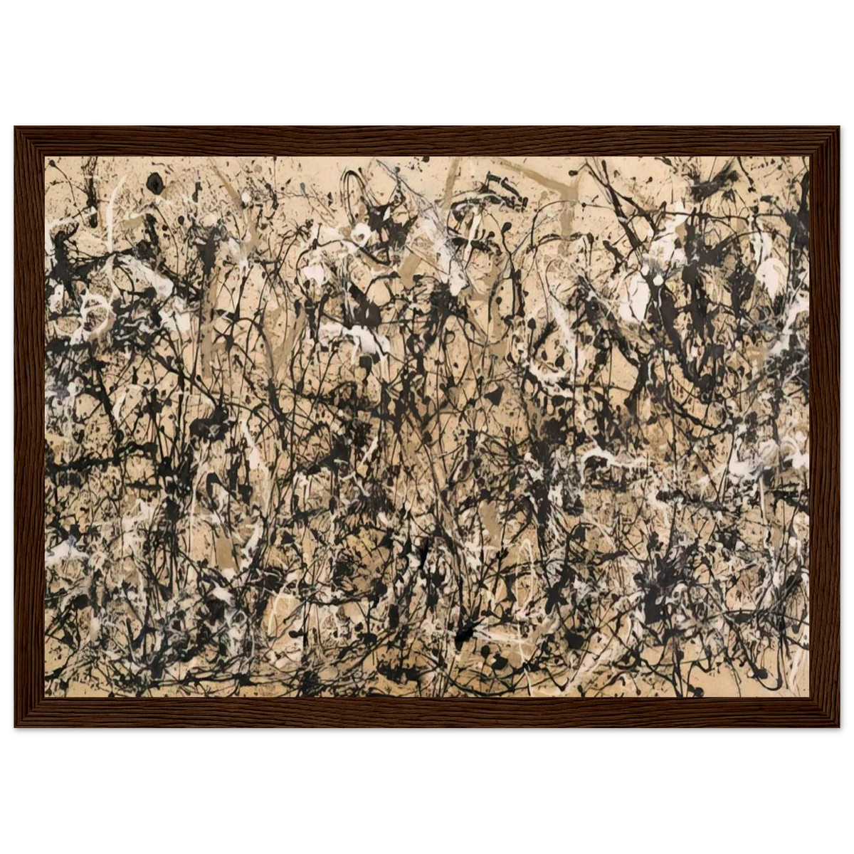 AUTUMN RHYTHM NUMBER 30 1950 Framed Poster | Jackson Pollock Framed Prints Wall Art | Jackson Pollock Store