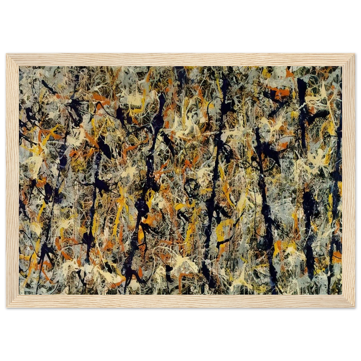 BLUE POLES NUMBER 11 1952 1 Framed Poster | Jackson Pollock Framed Prints Wall Art | Jackson Pollock Store