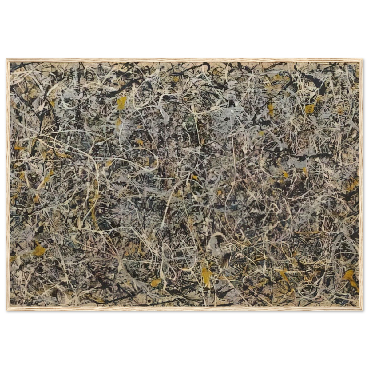 NUMBER 1 Framed Poster | Jackson Pollock Framed Prints Wall Art | Jackson Pollock Store