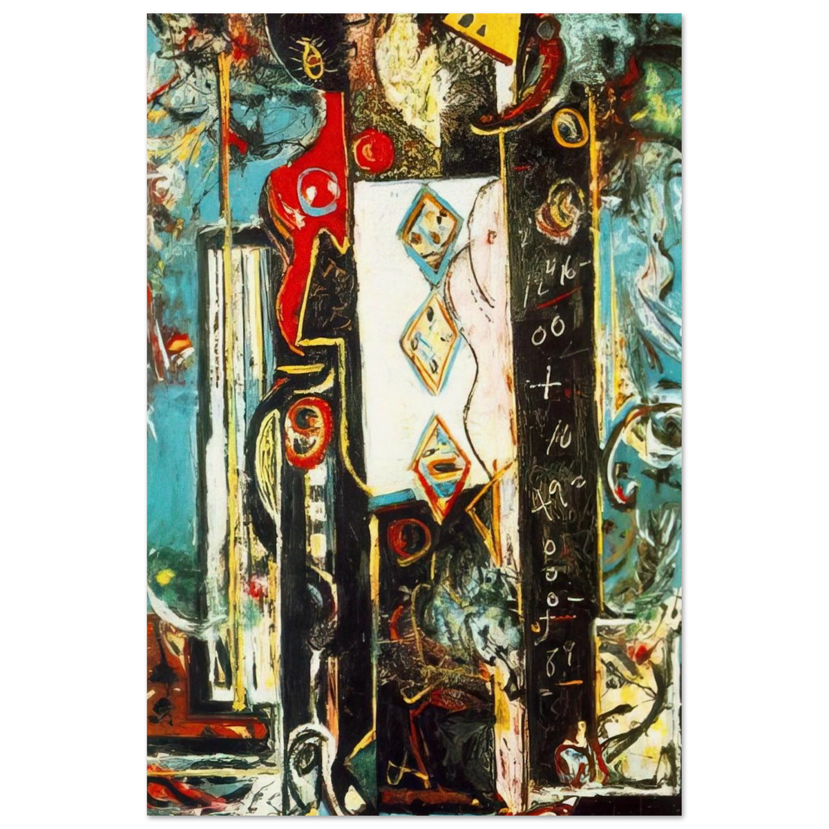 MALE AND FEMALE Poster | Jackson Pollock Poster | Jackson Pollock Store