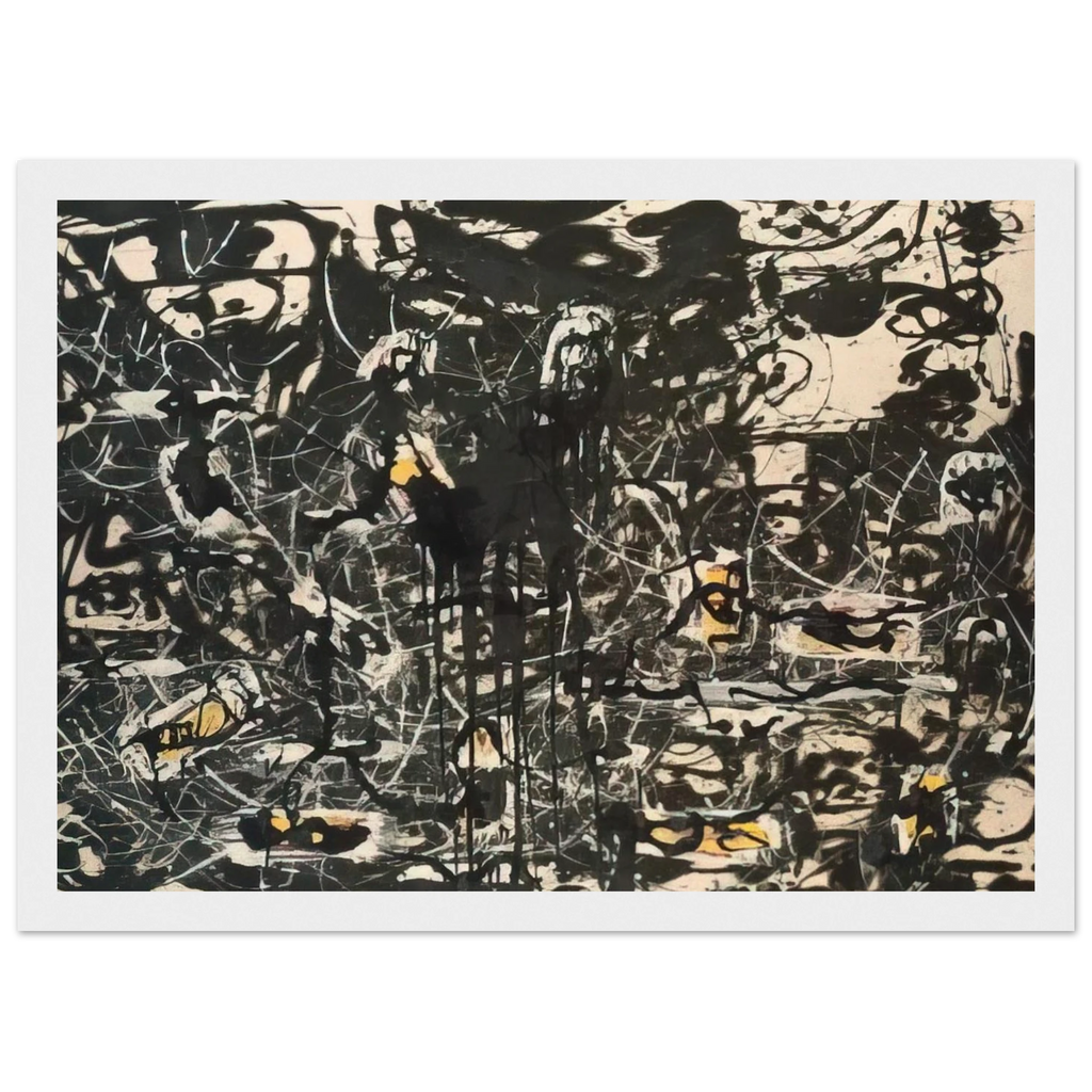 YELLOW ISLANDS Framed Poster | Jackson Pollock Framed Prints Wall Art | Jackson Pollock Store
