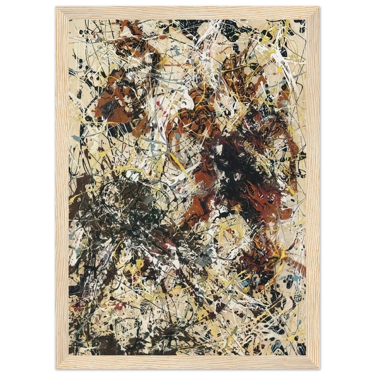 NUMBER 12 1949 Framed Poster | Jackson Pollock Framed Prints Wall Art | Jackson Pollock Store