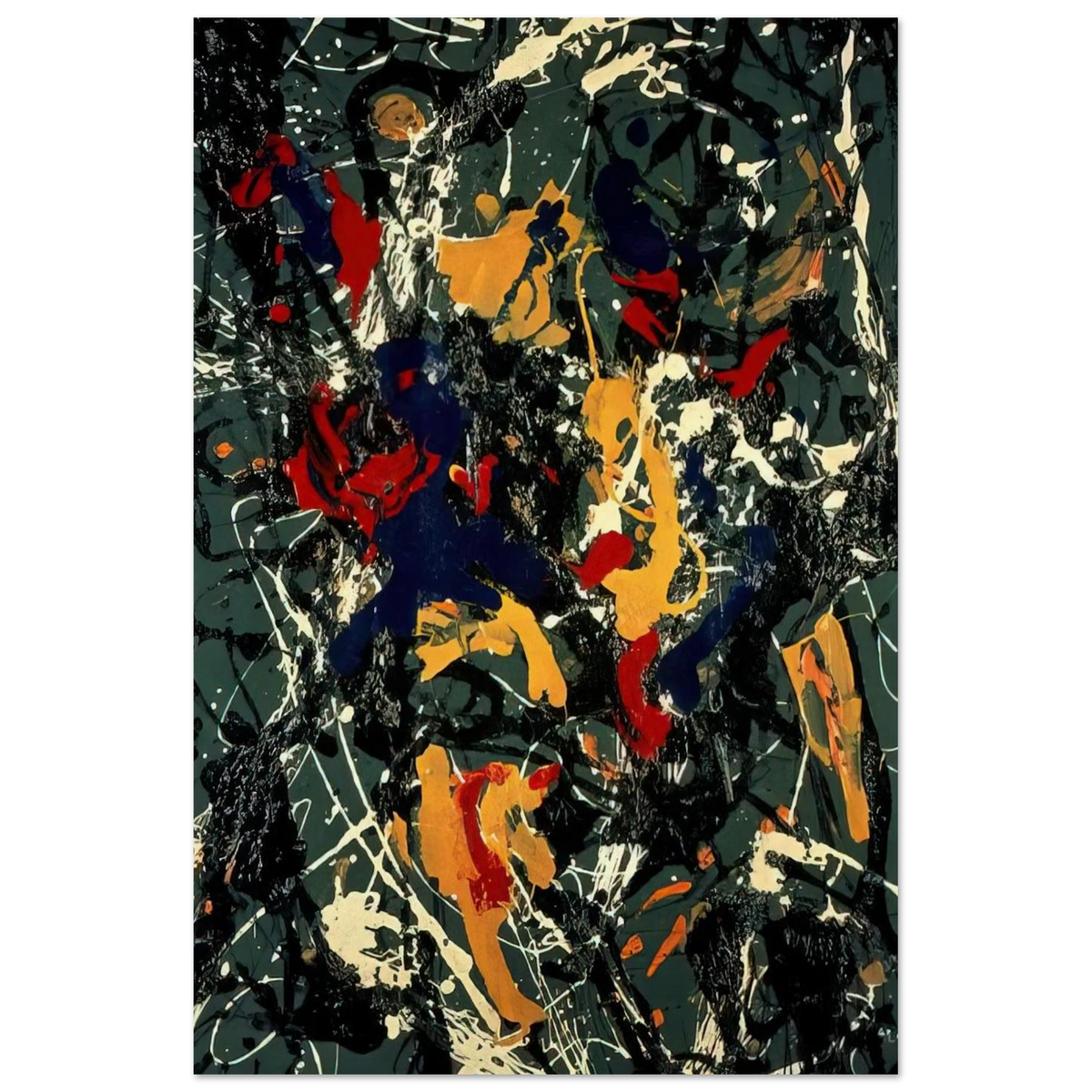 NUMBER 3 1948 Poster | Jackson Pollock Poster | Jackson Pollock Store