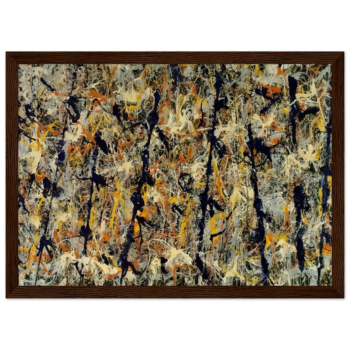BLUE POLES NUMBER 11 1952 1 Framed Poster | Jackson Pollock Framed Prints Wall Art | Jackson Pollock Store