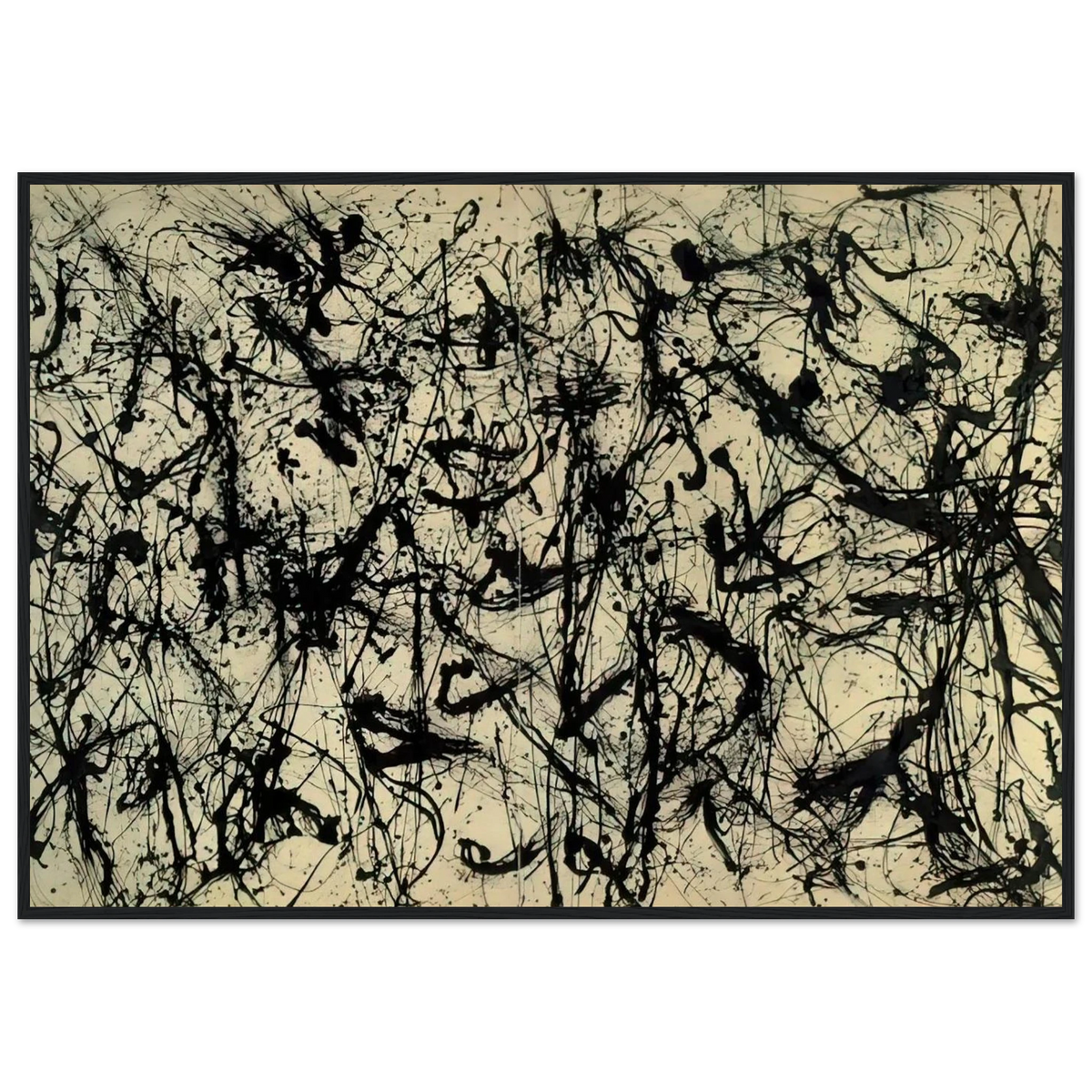 NUMBER 32 1950 Framed Poster | Jackson Pollock Framed Prints Wall Art | Jackson Pollock Store
