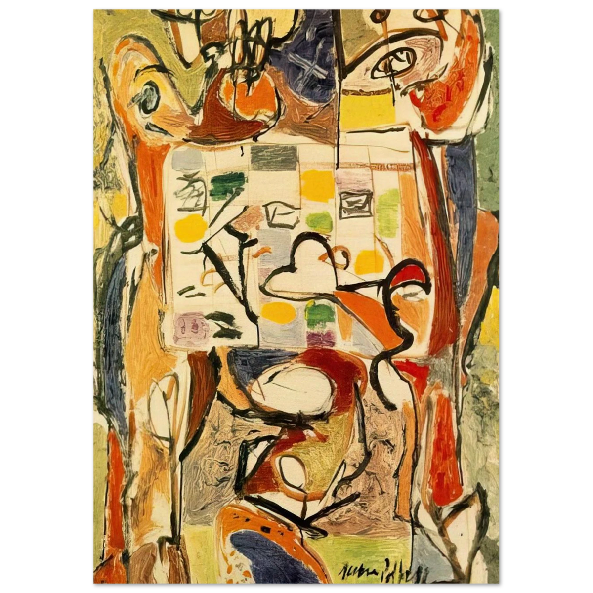 THE TEA CUP Poster | Jackson Pollock Poster | Jackson Pollock Store