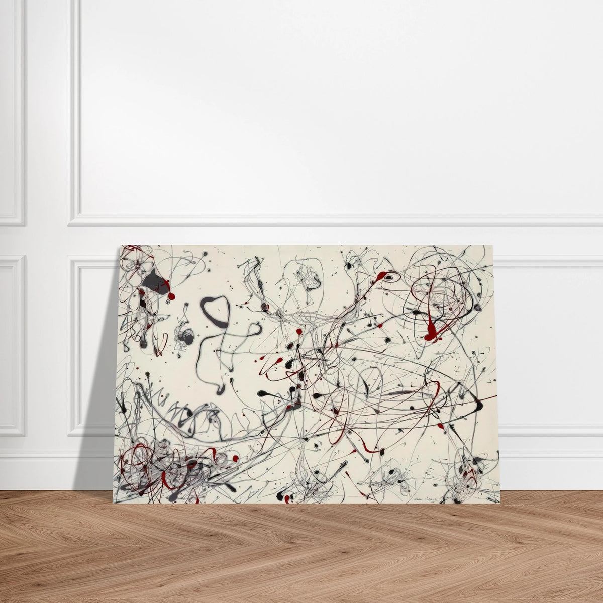 NUMBER 4 GRAY AND RED 1948 Poster | Jackson Pollock Poster | Jackson Pollock Store