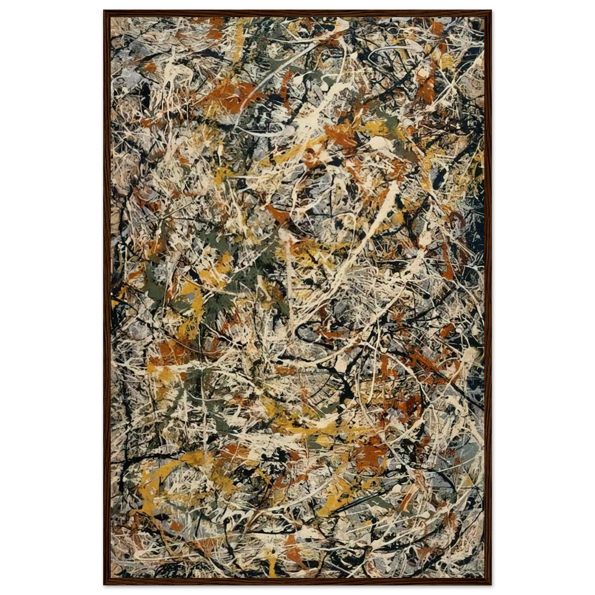 NUMBER 3 1 Framed Poster | Jackson Pollock Framed Prints Wall Art | Jackson Pollock Store