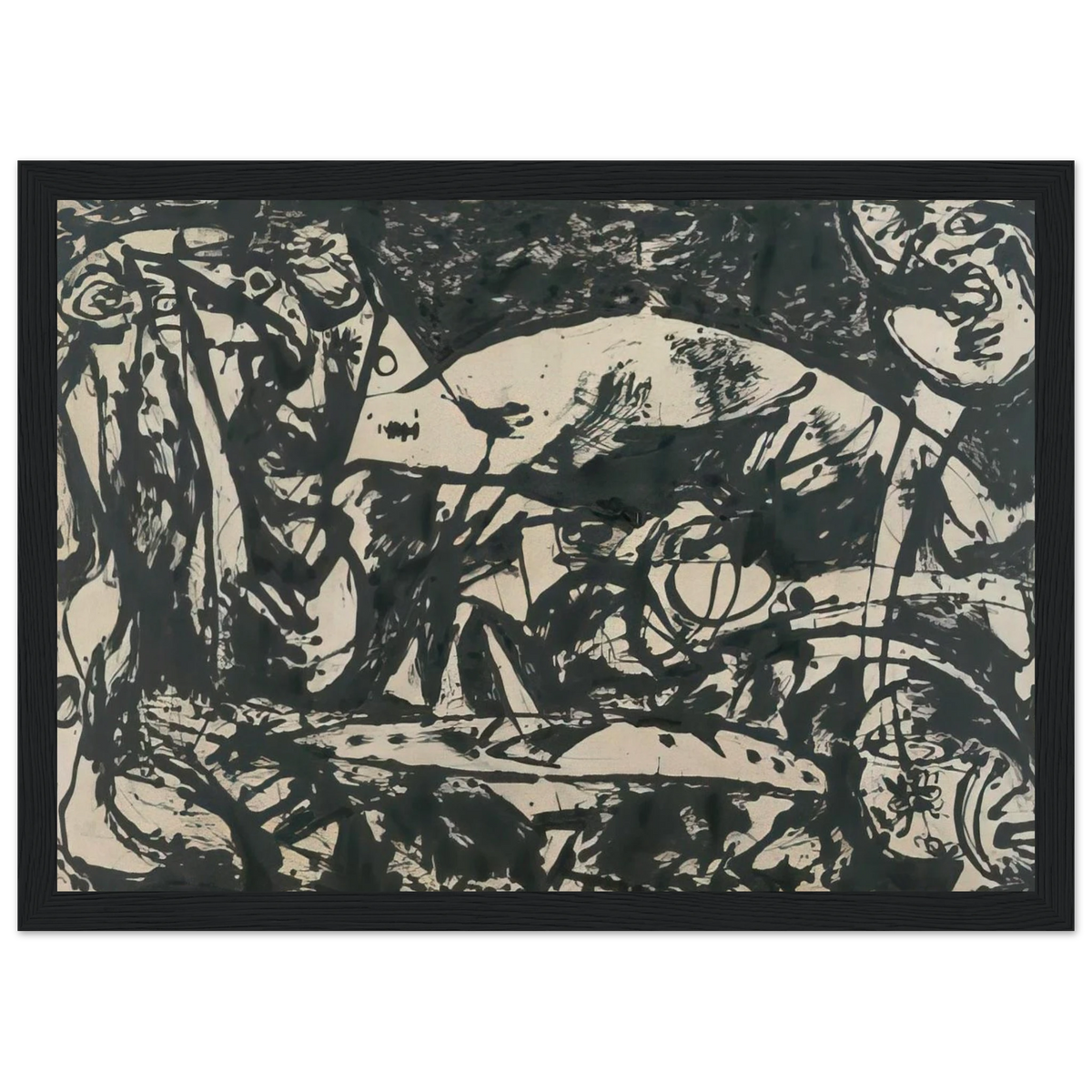 NUMBER 14 Framed Poster | Jackson Pollock Framed Prints Wall Art | Jackson Pollock Store
