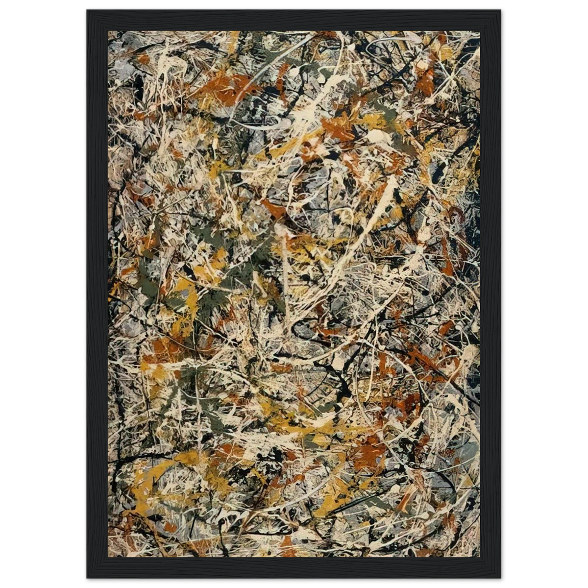 NUMBER 3 1 Framed Poster | Jackson Pollock Framed Prints Wall Art | Jackson Pollock Store