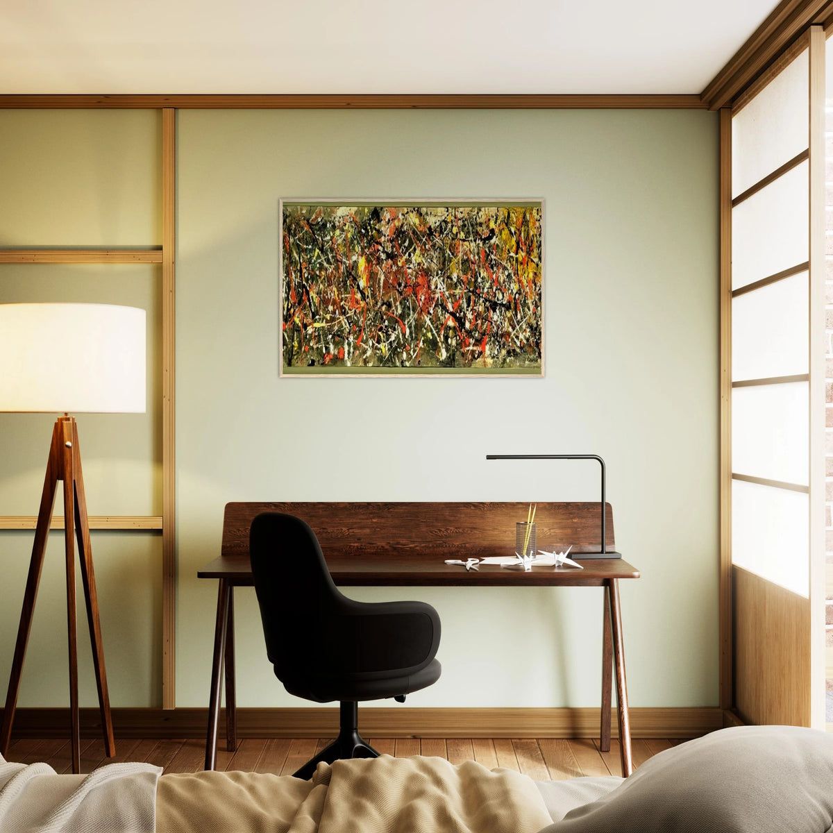 NUMBER 25 Framed Poster | Jackson Pollock Framed Prints Wall Art | Jackson Pollock Store