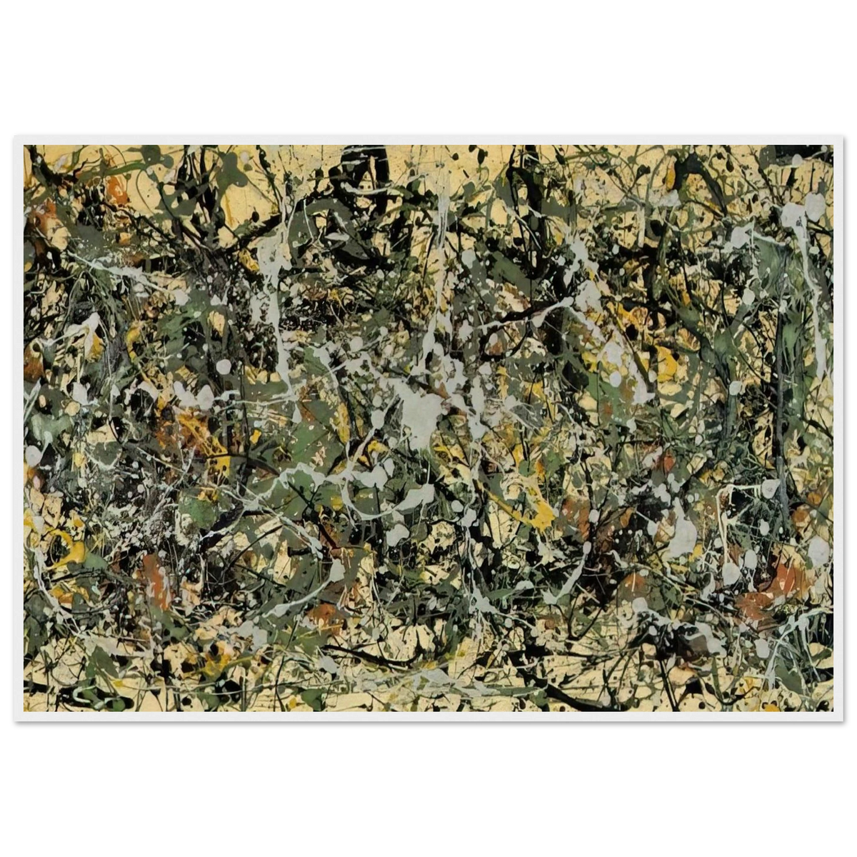 NUMBER 8 1949 Framed Poster | Jackson Pollock Framed Prints Wall Art | Jackson Pollock Store