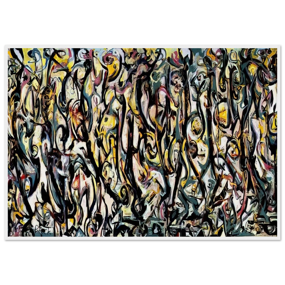 MURAL 1943 1 Framed Poster | Jackson Pollock Framed Prints Wall Art | Jackson Pollock Store