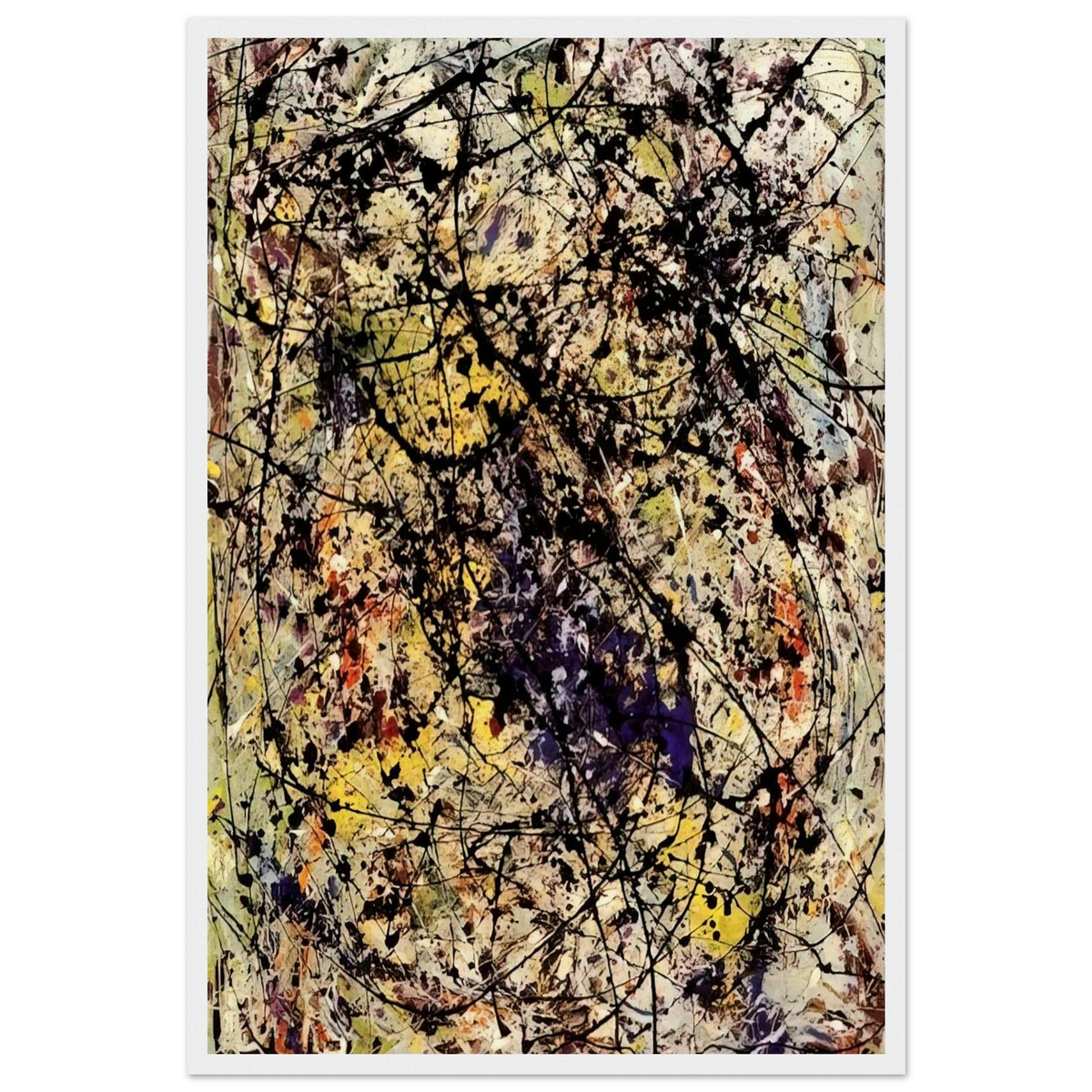 REFLECTIONS OF THE BIG DIPPER 1947 Framed Poster | Jackson Pollock Framed Prints Wall Art | Jackson Pollock Store