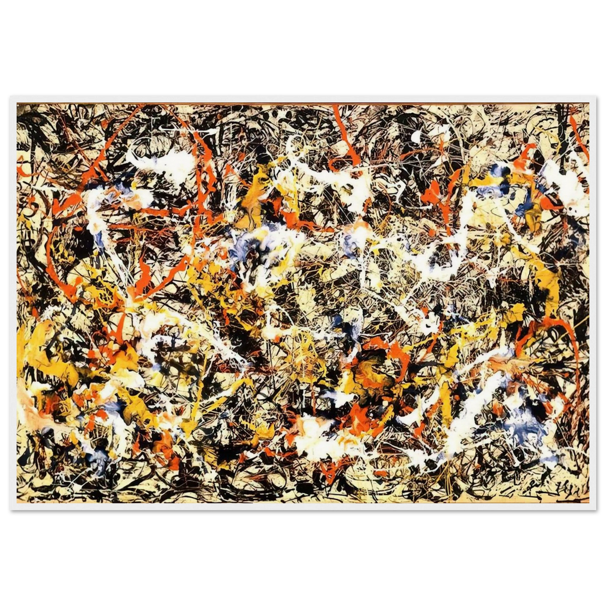 CONVERGENCE 1952 Framed Poster | Jackson Pollock Framed Prints Wall Art | Jackson Pollock Store